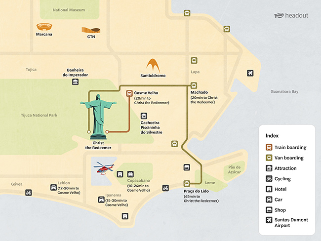 christ the redeemer map