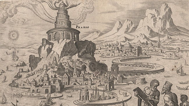 lighthouse of alexandria Old photo